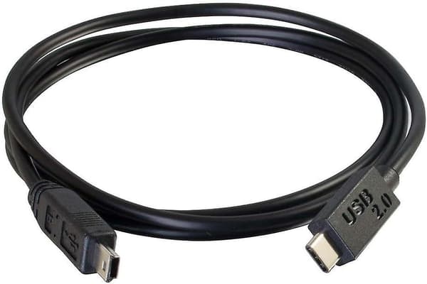 88854 1m Usb 2.0 Usb Type C - Usb Mini B -kaapeli M/m - Usb C -kaapeli Musta - Usb-kaapeli - Mini-usb Type B (m) - Usb-c (m) - Usb 2.0 -
