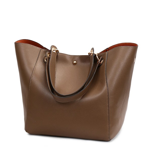 Luksus Læder Skuldertasker til Kvinder 2021 Top-Handle Crossbody Tasker til Kvinder Store Kapacitet Håndtasker og Punge rose gold