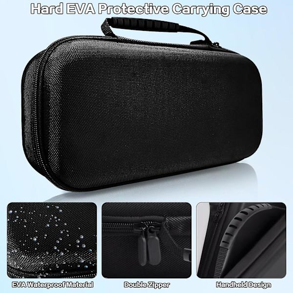 Hard Carry Case for Playstation Portal Fjernkontrollspiller, Ps Portal støtsikker og vanntett etui med innebygd stativdesign