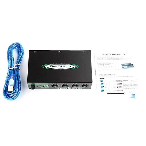 Midi Box Musikinstrumenter Usb Midi Interface Thru Box 64 Midi Kanaler