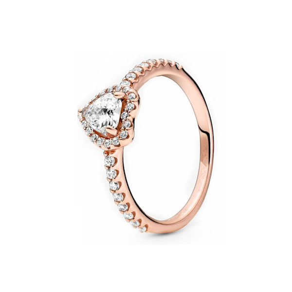 925 Sterling Silver Ring för kvinnor med kubisk zirkonia sten måne och blommig stil bröllop smycken gåvor PYR046 8