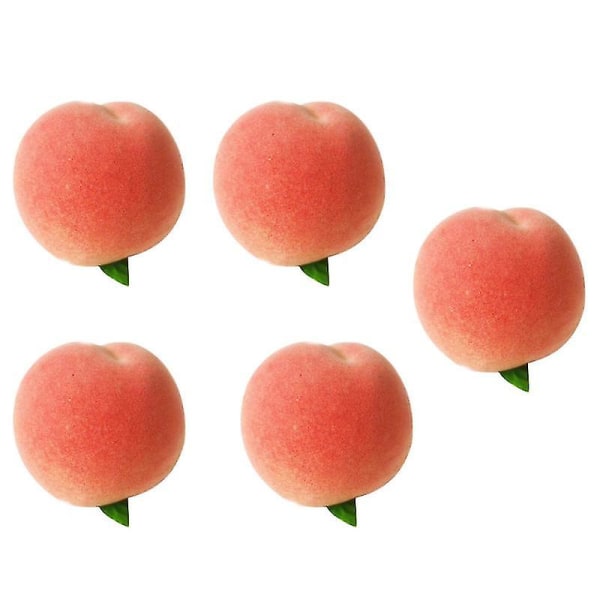 5 st verklighetstrogna persikor Fake persikor dekoration Härliga persikor till hotell