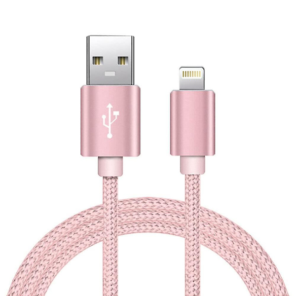 Kaupan Iphone-laturikaapeli Lightning-kaapeli 3a 3ft/1m [mfi-sertifioitu] Nailonpunottu pikalataus- ja synkronointikaapeli Iphone-laturijohto yhteensopiva