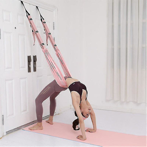 Yoga Trapes, Midje, Rygg og Ben Strekkbelte, Dørryggbøyingsassistent Trener Yoga Belte for Strekk Ryggbøyning Split Reversal Belte for F