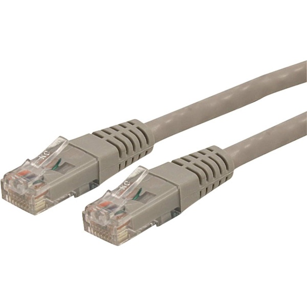 Cat6 Ethernet-kabel - 50 fot - Grå - Patchkabel - Formet Cat6-kabel - Lang nettverkskabel - Ethernet-ledning - Cat 6-kabel - 50 fot (c6