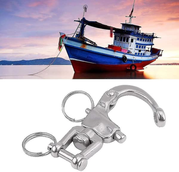 Swivel Swivel Snap Hook, Quick Links Quick Release Spring Hook För Segelbåt Halyard Båtar 316 Rostfritt Stål