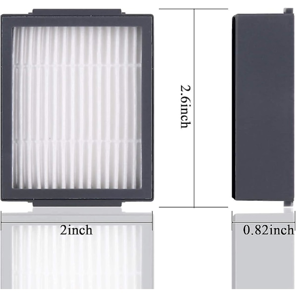 18 Filter-udskiftninger til iRobot Roomba E og I-serien E5(5150) E6(6198) I3(3150) I3+(3550) I6+(6550) I7(7150) I7+(7550) Robotstøvsugere
