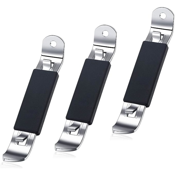 3 stycken magnetiska flasköppnare burköppnare klassisk ölflasköppnare rostfritt stål liten flasköppnare med magnet för camping och resor