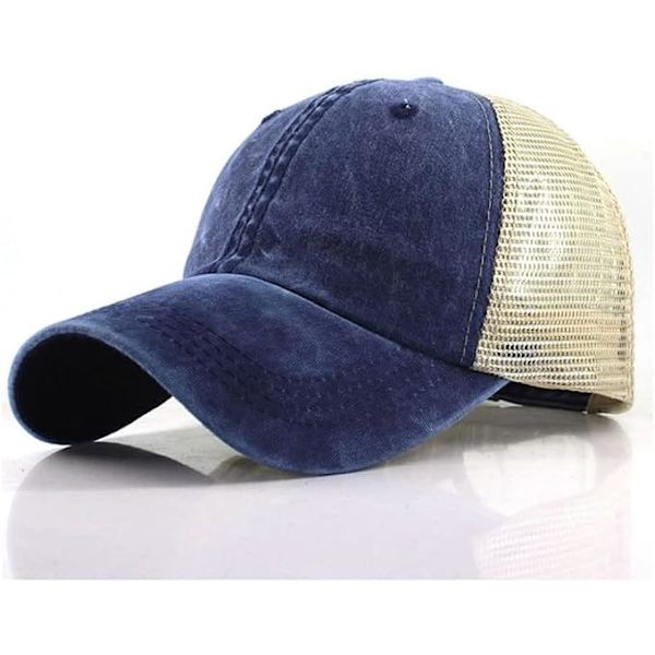 Sommer Orange Trucker Hat til Mænd Åndbar Kvinder Baseball Cap med Mesh Streetwear Snapback Hip Hop Caps (Farve : A, Størrelse : Justerbar)