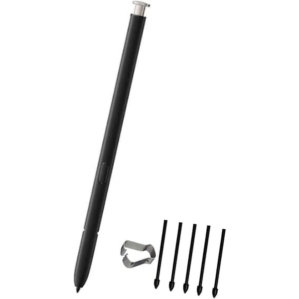 Stylus-penna kompatibel för Samsung Galaxy S23 Ultra S Pen, pekpenna med ersättningsnypar 5 st (utan Bluetooth) (guld)
