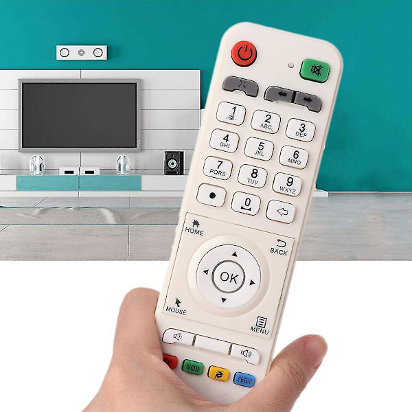 Fjärrkontroll för Great Bee IPTV Arabisk Box Ersättningsdel Vit