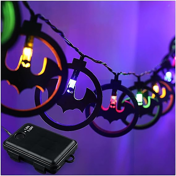 Halloween Dekorationer Halloween Lys Dekoration til Hjem Fest Have Indendørs og Udendørs Rum Hængende Lys til Børn (D, One Size)