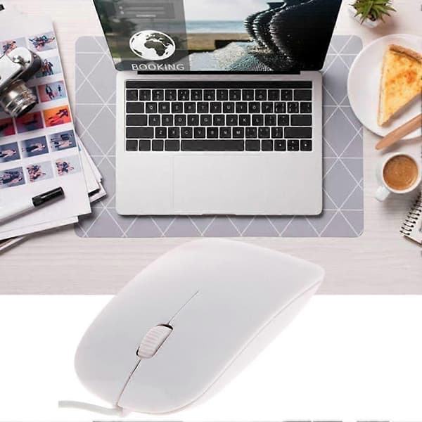 1 KABLET USB OPTISK MUS For PC BÆRBAR DATAMASKIN RULLE N black/One-size