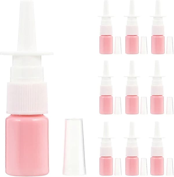 10 ml PET-sprayflaskor Klara sprayflaskor Påfyllningsbara behållare Nässpray Tomma reseflaskor 1 set 50 st