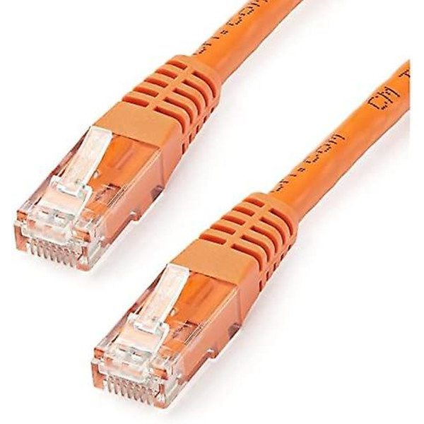 20ft Cat6 Ethernet-kabel - Orange Cat 6 Gigabit Ethernet-tråd - 650mhz 100w Poe Rj45 Utp Gjutna nätverk/patchkabel med dragavlastning/