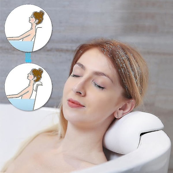 Spa Badkarspölster Halksäker Badkar Huvudstöd