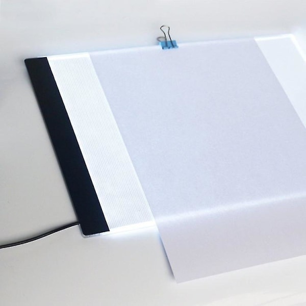 A4 Led-piirustustaulu - Valopöytä / Valolevy - Kannettava valkoinen