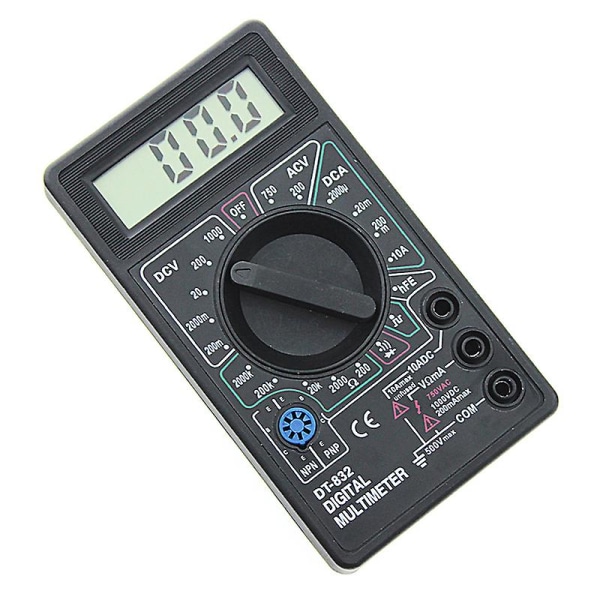 Dt832 Professionell Digital Multimeter Stor LCD-Skärm AC DC Spänning Voltmeter Amperemeter Ohm Testare För Fabriker
