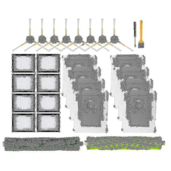 28 stk tilbehørssett for J7 J7+ I7 I7+ I3 I3+ I4 I4+ I6 I6+ I8 I8+ E5 E6 E7 robotstøvsuger P