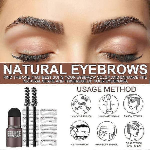 Eelhoe Ny Ikke-merkende Varig Medium Brown Set