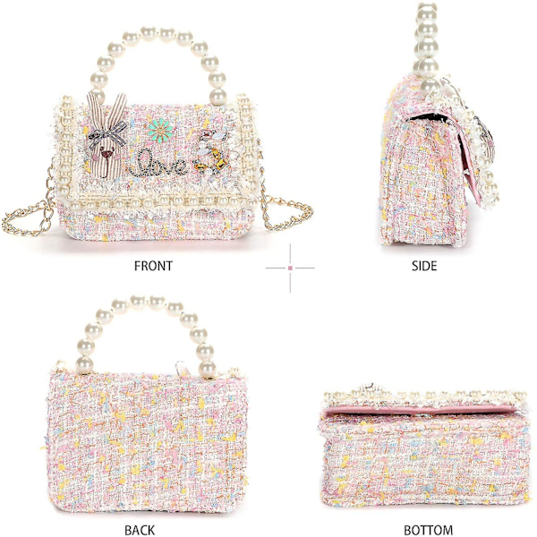 Veske for småjenter, barnegavesett, mini veske for jenter, skulderveske, crossbody-veske - mxbc