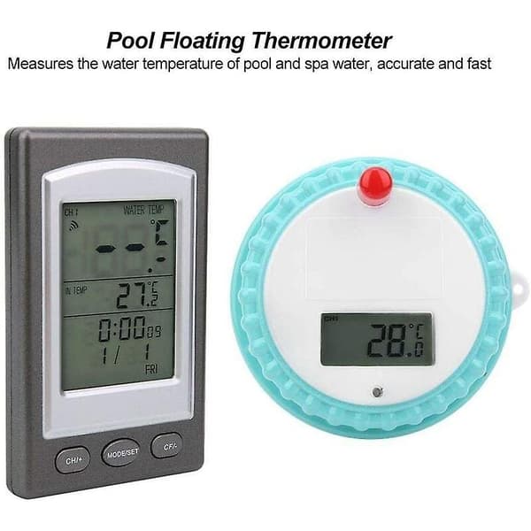 Trådløs Flydende Termometer - Digital Swimmingpool Temperaturmåler til Pool, Spa, Badekar