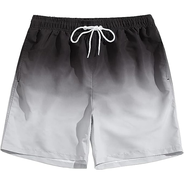 Herrbadbyxor korta badkläder med meshfoder badshorts