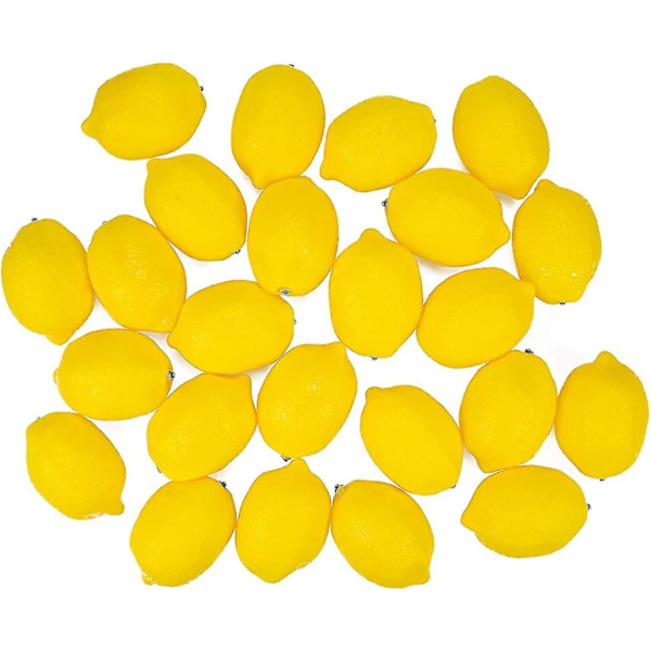24 Pak Kunstige Citroner Falske Citroner Faux Citroner