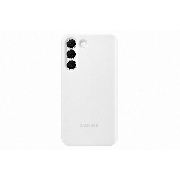 Samsung EF-ZS901CWE Clear View Cover Case til Galaxy S22 - Hvid