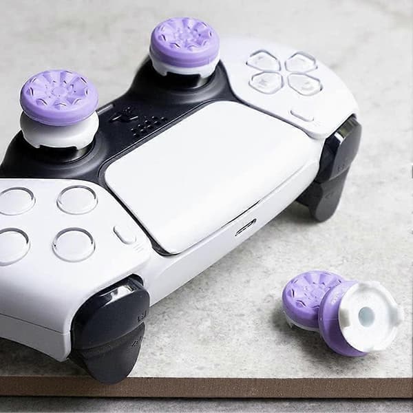 Skridsikre tommelfingergreb til universelle spilcontrollere, forbedret greb til gaming PS4 White