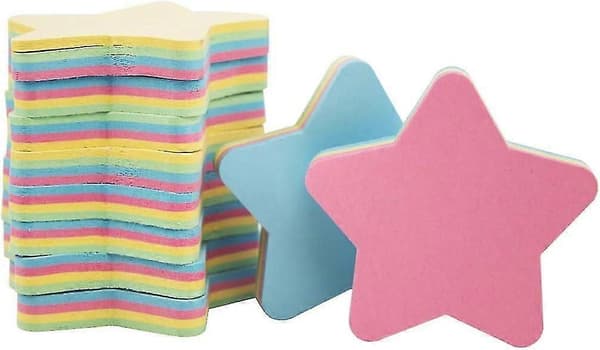 Post-it-lapper (10 bøker (stjernemønster 76*76mm (100 ark per bok)))