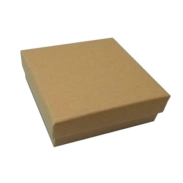 32 stykker smykkeæske i kraftkarton, 9 x 9 x 3 cm