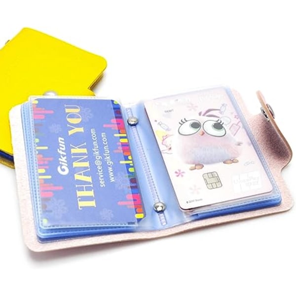 Mode, blødt kreditkort-id-kortholder taske Pung Lomme Pung Pung Organizer 24 slots (pakke med 5 stk) EK8430