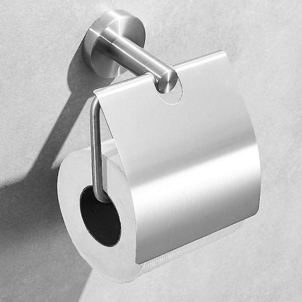 WC-paperiteline Kylpyhuoneen ytimekkäät mustat seinäkiinnikkeet ruostumattomasta teräksestä rullapaperitelineet
