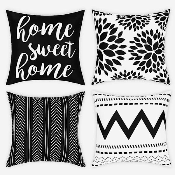 Geometriska kuddfodral set om 4 moderna dekorativa örngott hem sött hem kuddfodral gula kuddfodral för soffa