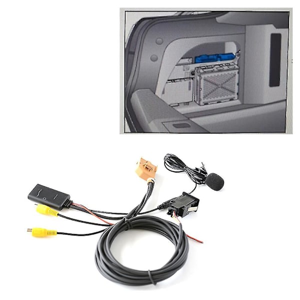 12v Mmi 2g Auton Bluetooth Aux-kaapeliadapteri Musiikki Audio Mikrofoni Q7 A6 A8 2006-2008 J523