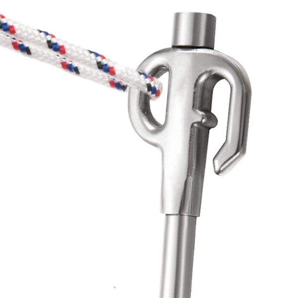 Ny Hundepæl for Hage 360 Svingbar Rustfritt Stål Heavy Duty Hundepæl Heavy-duty Rustbestandig Jordsanker