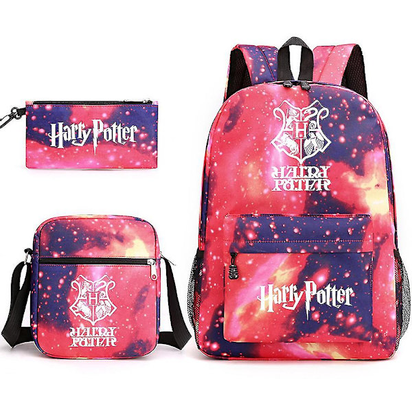 3 kappaletta / sarja Harry Potter -reppu tytöille ja pojille Olkalaukku Kynälaukut Painettu Rentti Koulureppu Ulkoilulahja H14