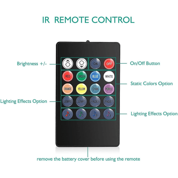 Bil LED-list, 4 st 48 USB LED