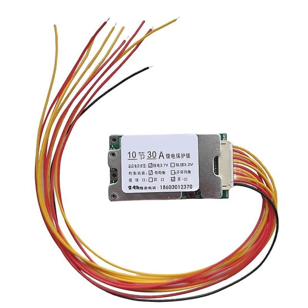 10s 36v 30a Batteribeskyttelseskort Li- Cellebeskyttelse Bms Pcb-kort