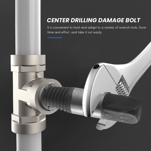 7 20mm 1/2 Dn15 Rör Skadade Trasiga Skruvar Extractor Borr Bits Easy Out Remover Center Drill Damag