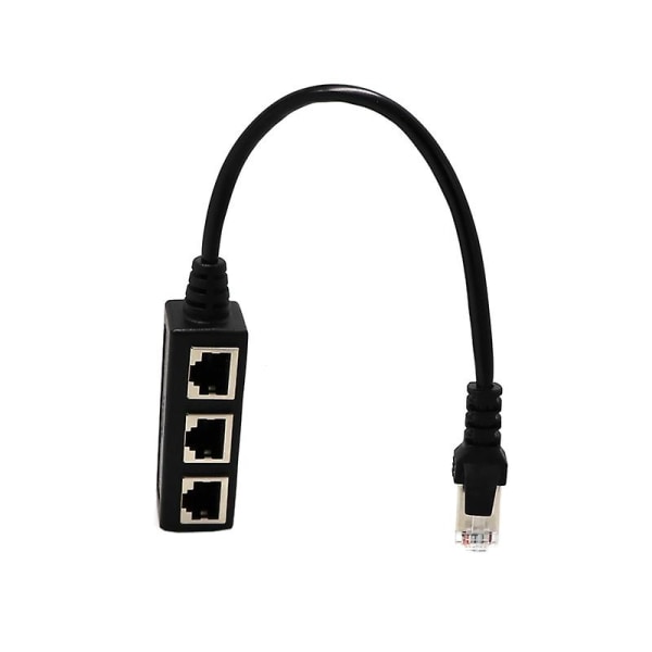 RJ45 Ethernet-delare Stabil Slitstark PVC 1 till 3 Vägar LAN Ethernet-kabelkontakt för Datorer