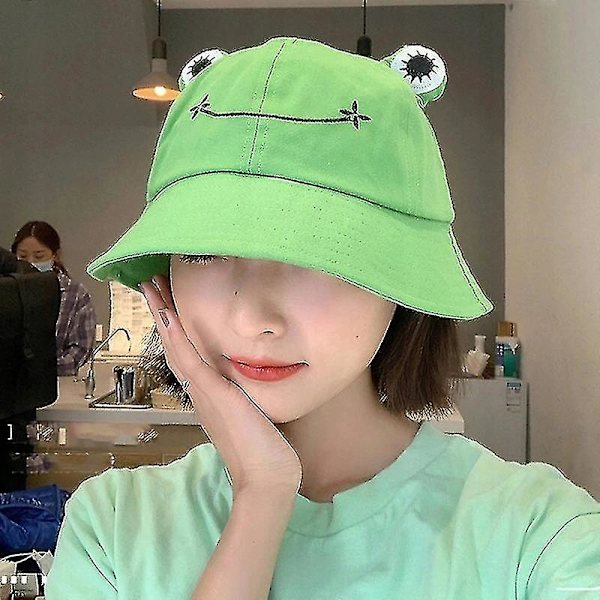 Cartoon Groda Hink, Unisex Sommar Solhatt För Vuxna, Fällbar Bred Brätte khaki