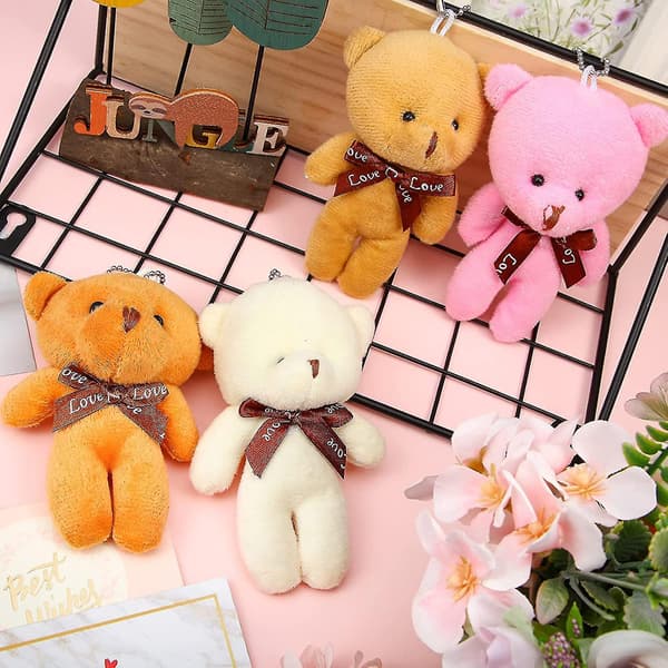 20 kpl Mini Teddy Bear -pehmoleluja, 4,7 tuumaa, 10 väriä
