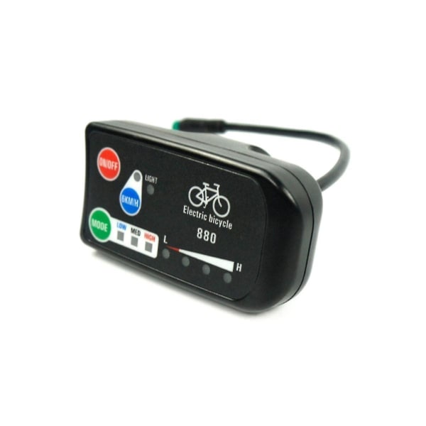 Elektrisk cykel Display 36v 48v Ebike Ligent Kontrolpanel Lcd Display Led880 Vandtæt Controller Til Kt