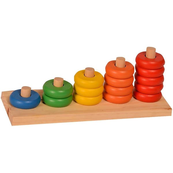 Räkneringar | Abacus staplingsring | 1 till 5 Abacus räknarleksak