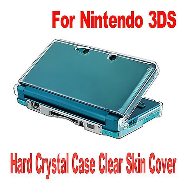 Krystallklart deksel med hard hud til Nintendo 3ds Ns 3ds-konsoll Komplett beskyttelse Plast deksel til spilltilbehør
