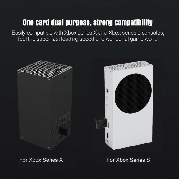 Bærbar 1TB Ekstern SSD for Xbox Series X/S Ekstern Konsoll Harddisk Konverteringsboks M.2 Utvidelseskortboks 32g Båndbredde