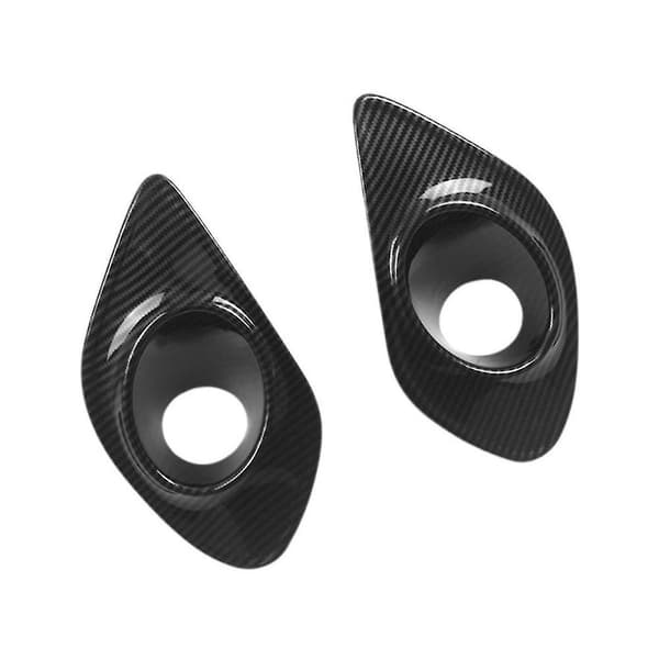 Bil ABS karbonfiber front støtfanger tåkelys lampe deksel for Charger 2015-2020