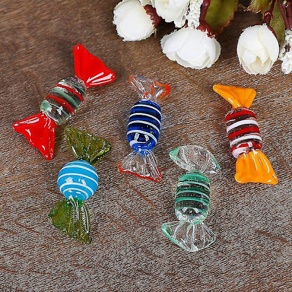 10 st Vintage Glas Godis Bröllop Fest Karamell Jul Dekoration Present